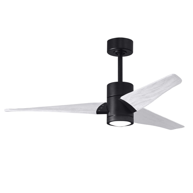 Matthews Fan Company - SJ-BK-MWH-52 - 52"Ceiling Fan - Super Janet - Matte Black