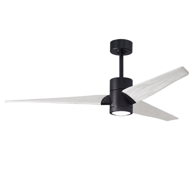 Matthews Fan Company - SJ-BK-MWH-60 - 60"Ceiling Fan - Super Janet - Matte Black