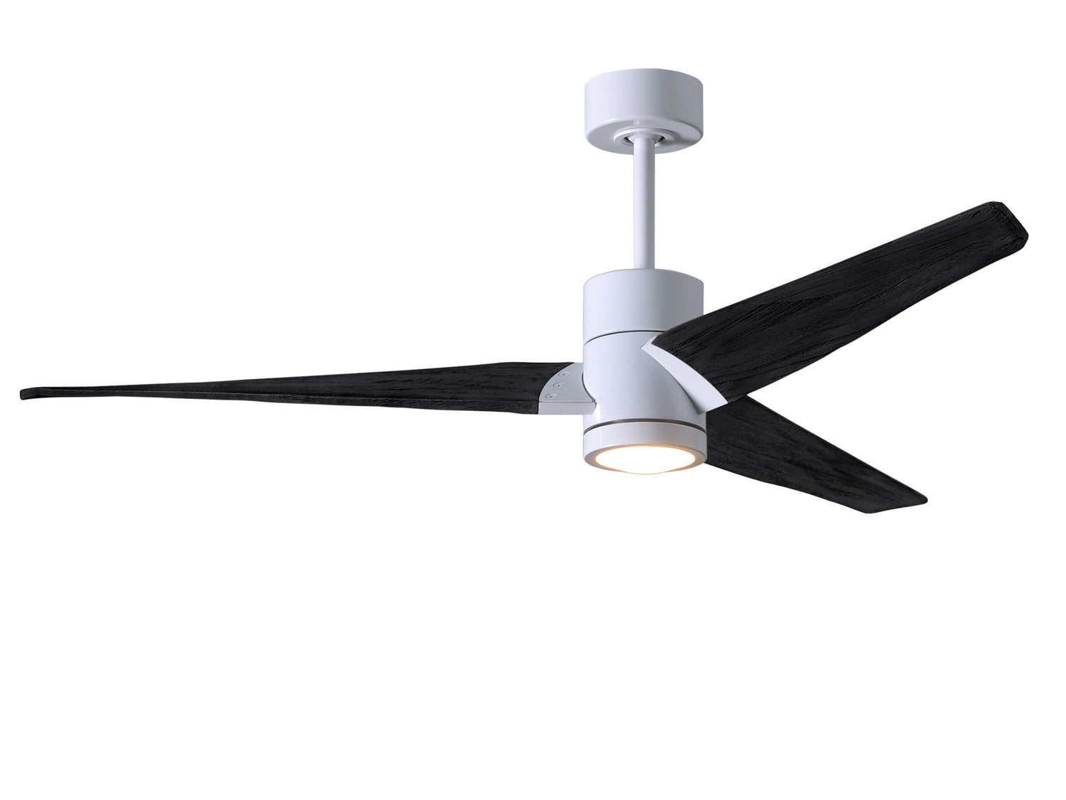 Matthews Fan Company - SJ-WH-BK-52 - 52"Ceiling Fan - Super Janet - Gloss White