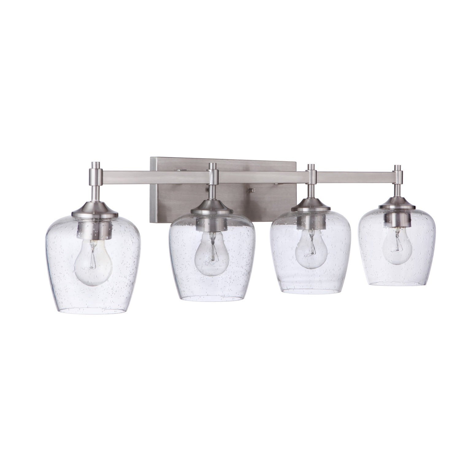 Craftmade - 12430BNK4 - Four Light Vanity - Stellen - Brushed Polished Nickel