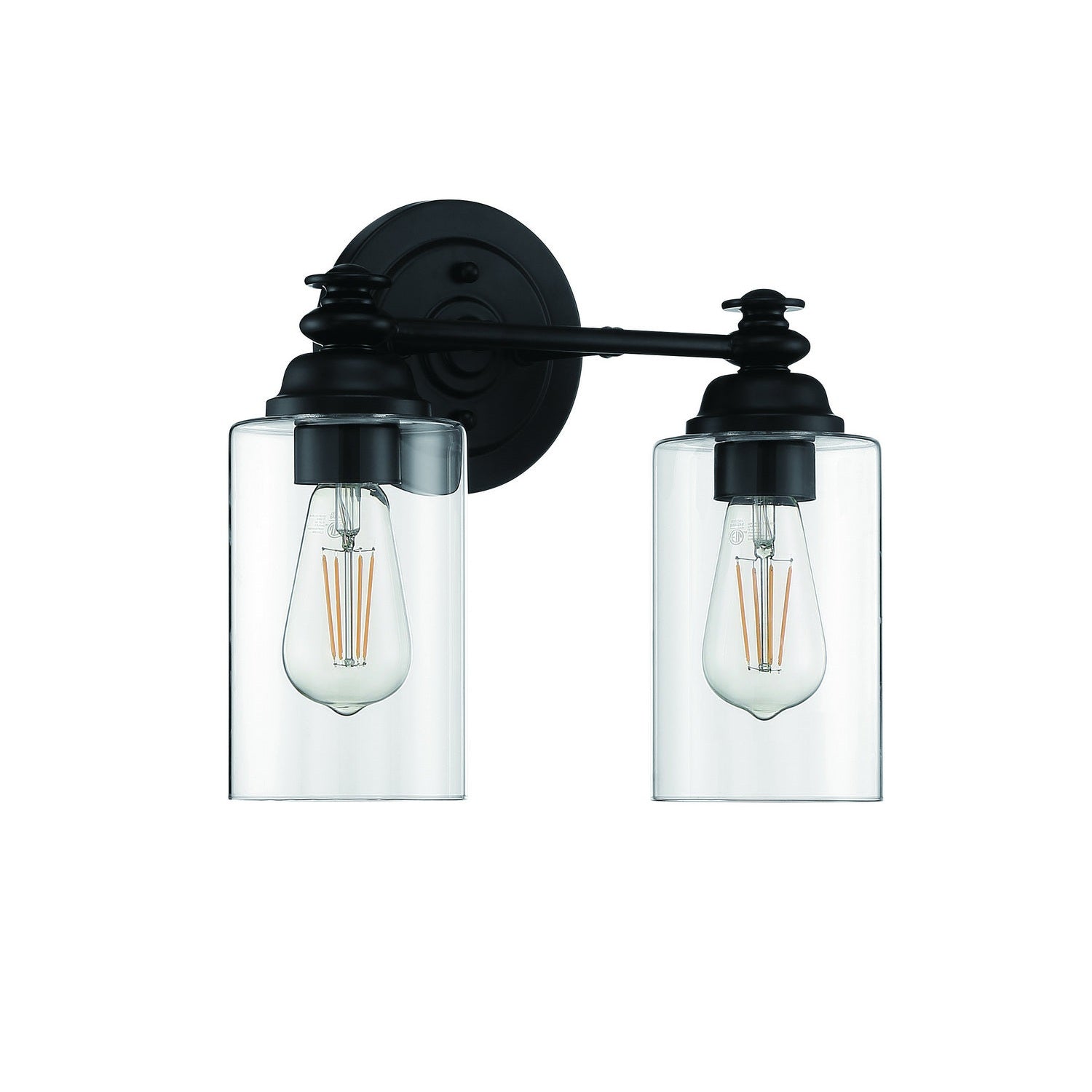 Craftmade - 49802-FB-C - Two Light Vanity - Dardyn - Flat Black