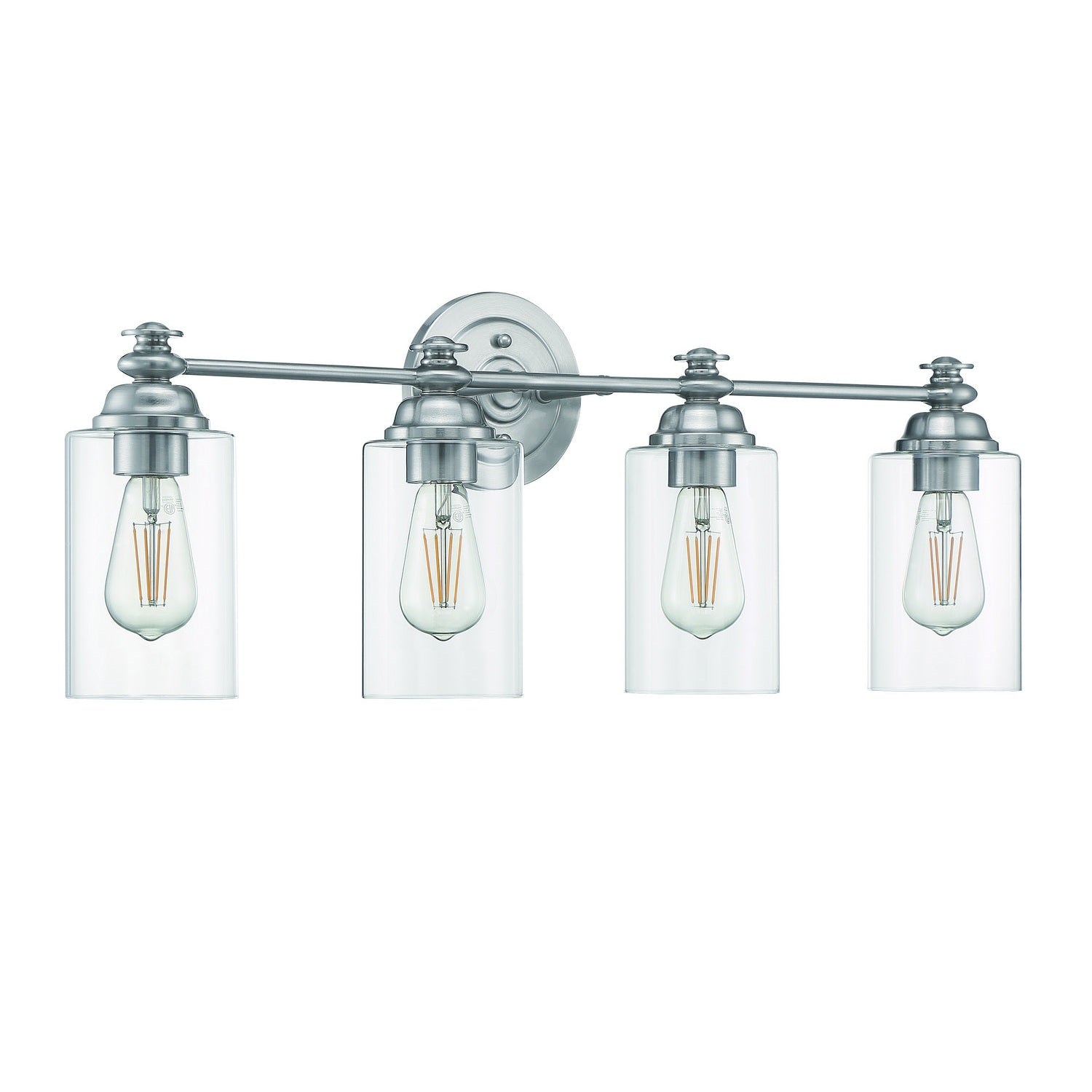 Craftmade - 49804-BNK-C - Four Light Vanity - Dardyn - Brushed Polished Nickel