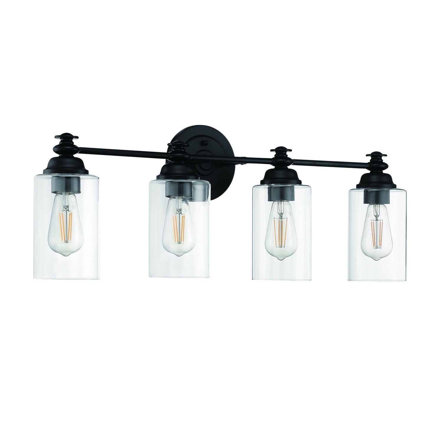 Craftmade - 49804-FB-C - Four Light Vanity - Dardyn - Flat Black