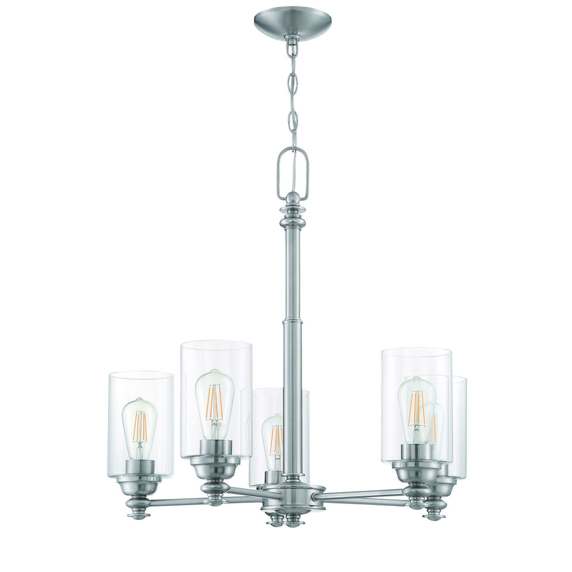 Craftmade - 49825-BNK-C - Five Light Chandelier - Dardyn - Brushed Polished Nickel