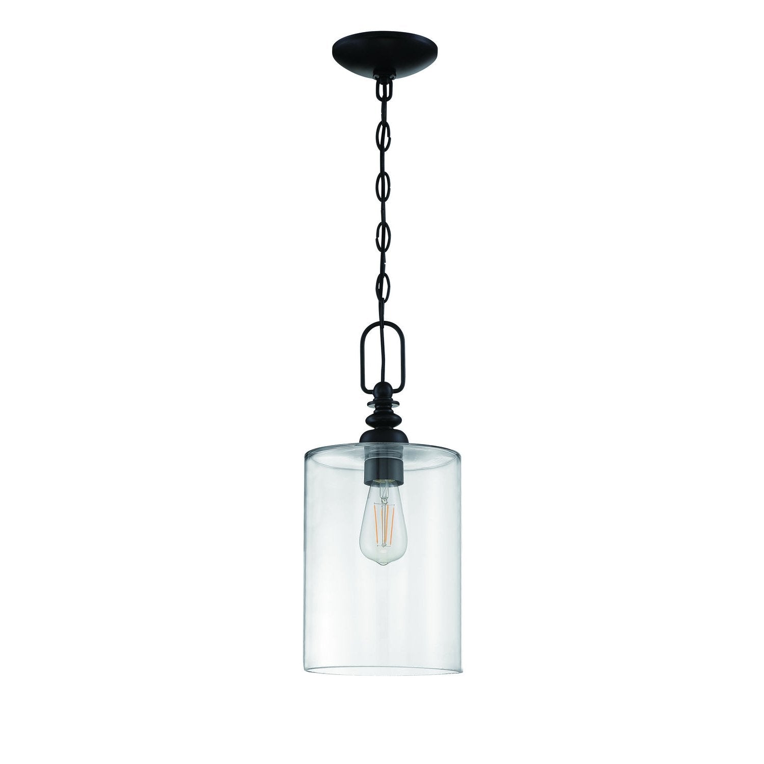 Craftmade - 49891-FB-C - One Light Mini Pendant - Dardyn - Flat Black