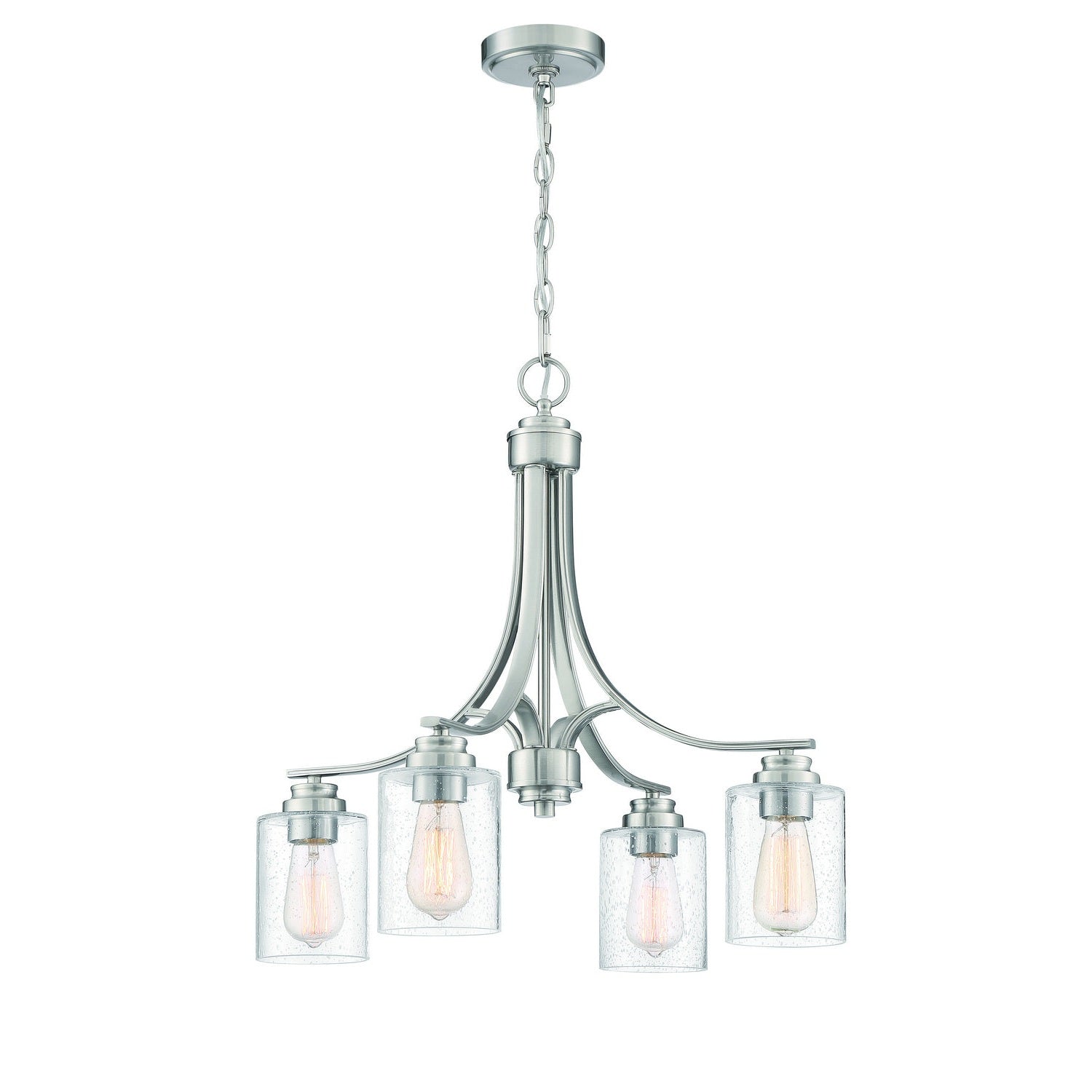 Craftmade - 50524-BNK - Four Light Chandelier - Bolden - Brushed Polished Nickel