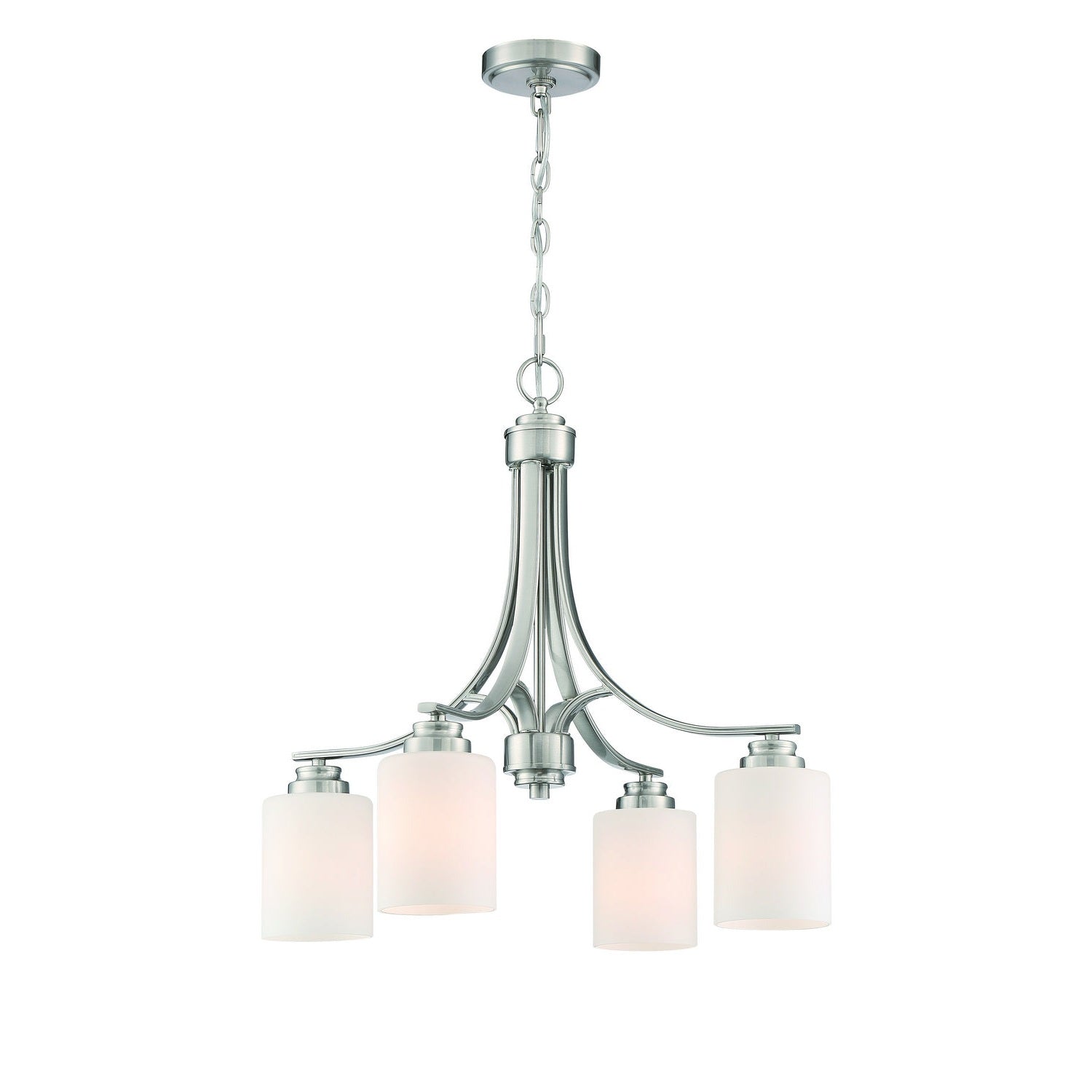 Craftmade - 50524-BNK-WG - Four Light Chandelier - Bolden - Brushed Polished Nickel