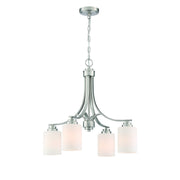 Craftmade - 50524-BNK-WG - Four Light Chandelier - Bolden - Brushed Polished Nickel