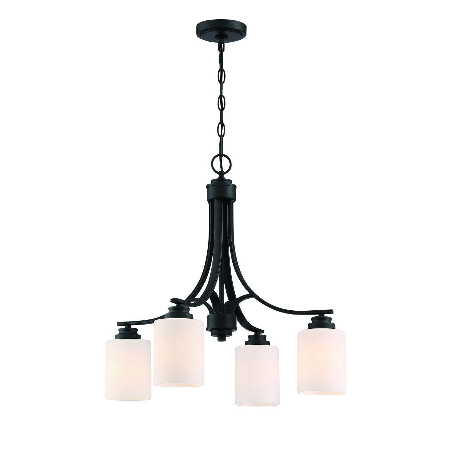 Craftmade - 50524-FB-WG - Four Light Chandelier - Bolden - Flat Black