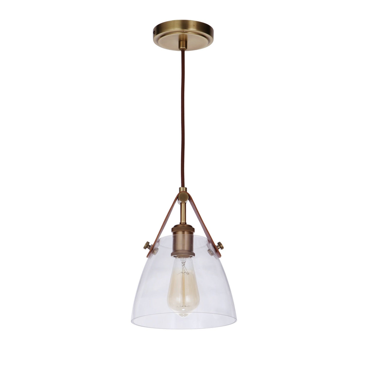 Craftmade - 51391-VB - One Light Pendant - Hagen - Vintage Brass