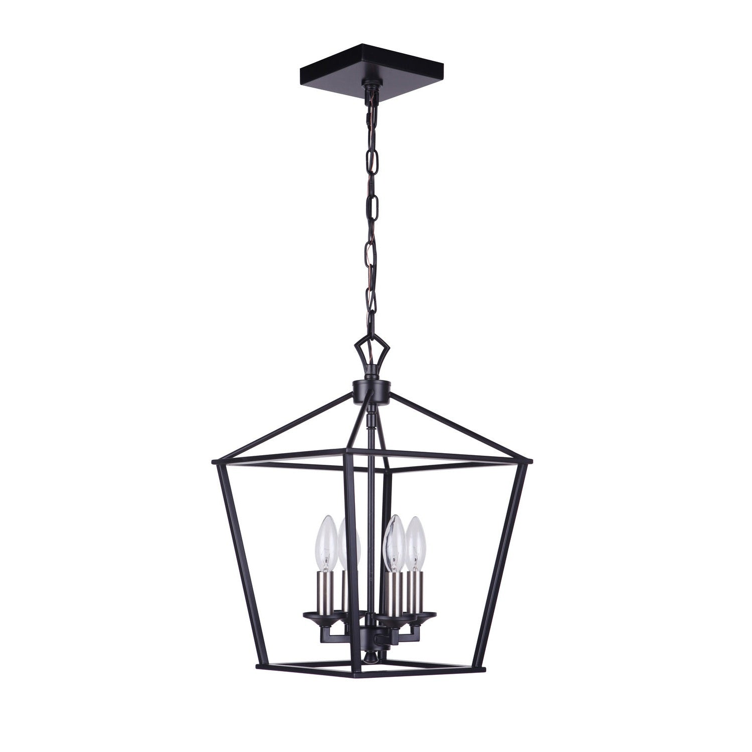 Craftmade - 52934-FB - Four Light Foyer Pendant - Flynt - Flat Black