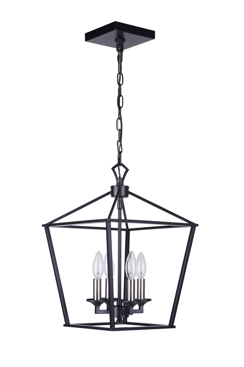Craftmade - 52934-FB - Four Light Foyer Pendant - Flynt - Flat Black