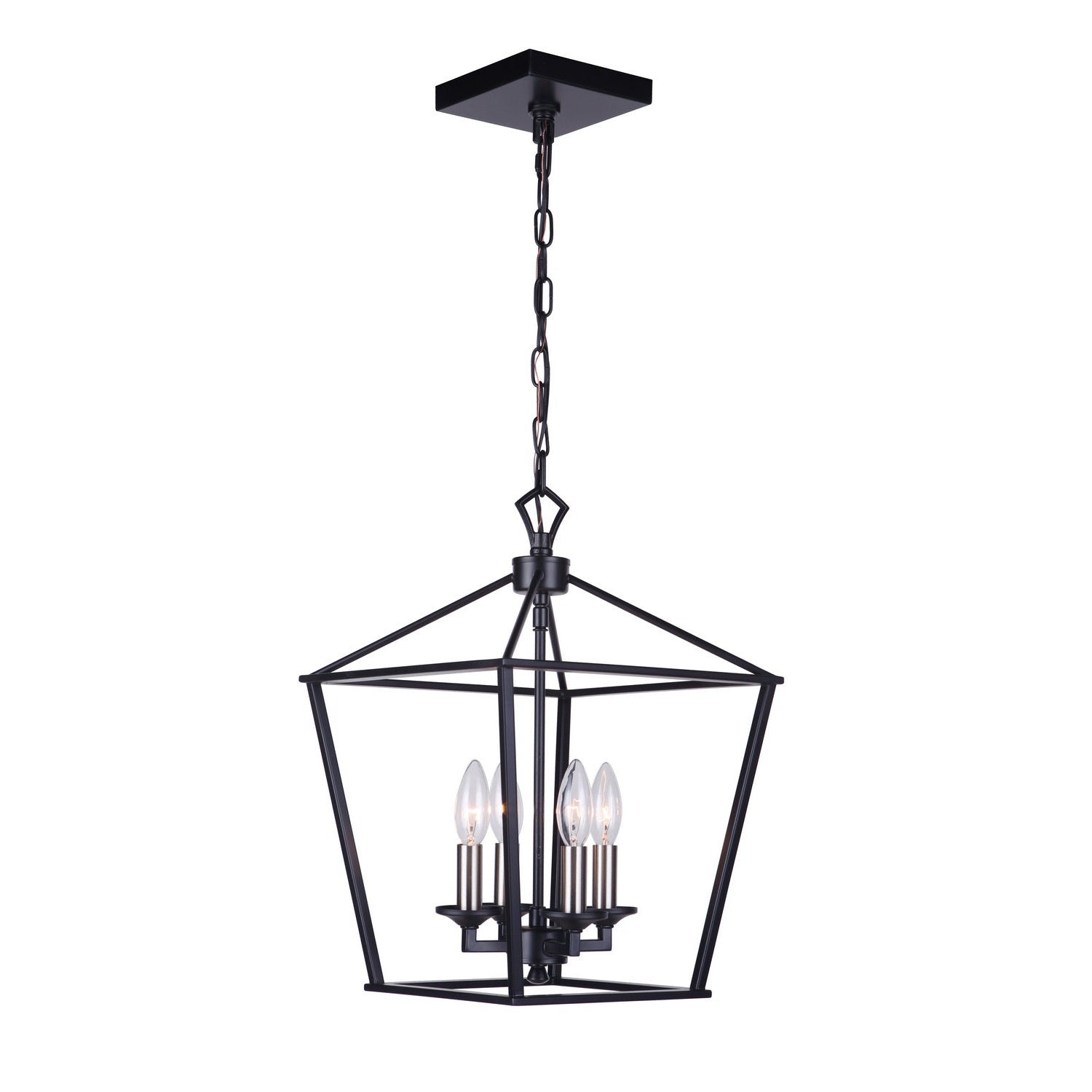 Craftmade - 52934-FB - Four Light Foyer Pendant - Flynt - Flat Black