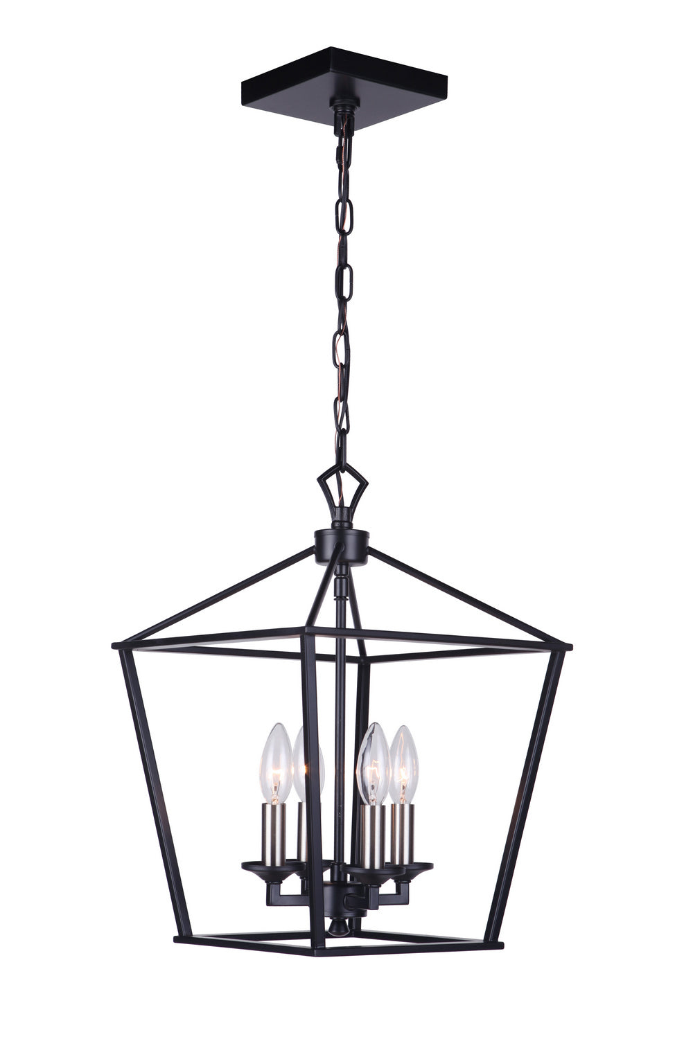 Craftmade - 52934-FB - Four Light Foyer Pendant - Flynt - Flat Black