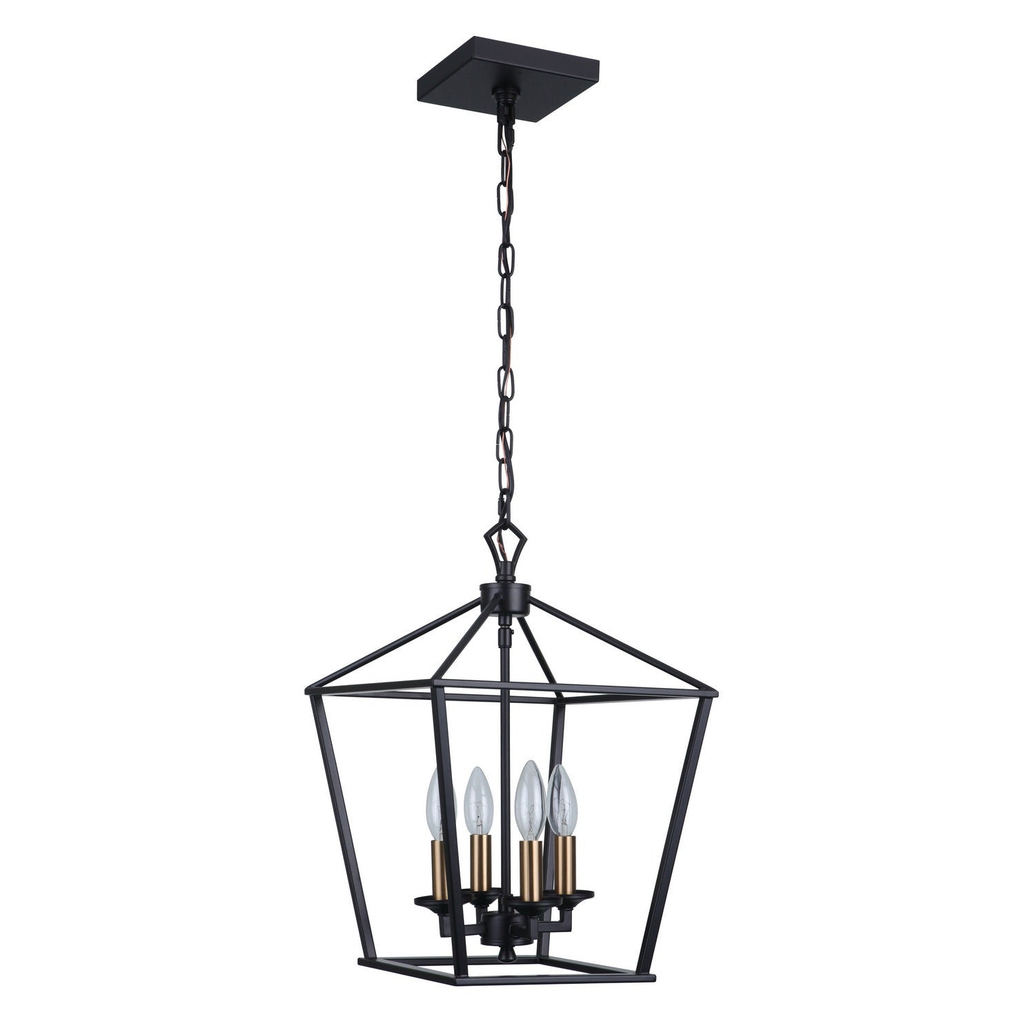 Craftmade - 52934-FB - Four Light Foyer Pendant - Flynt - Flat Black