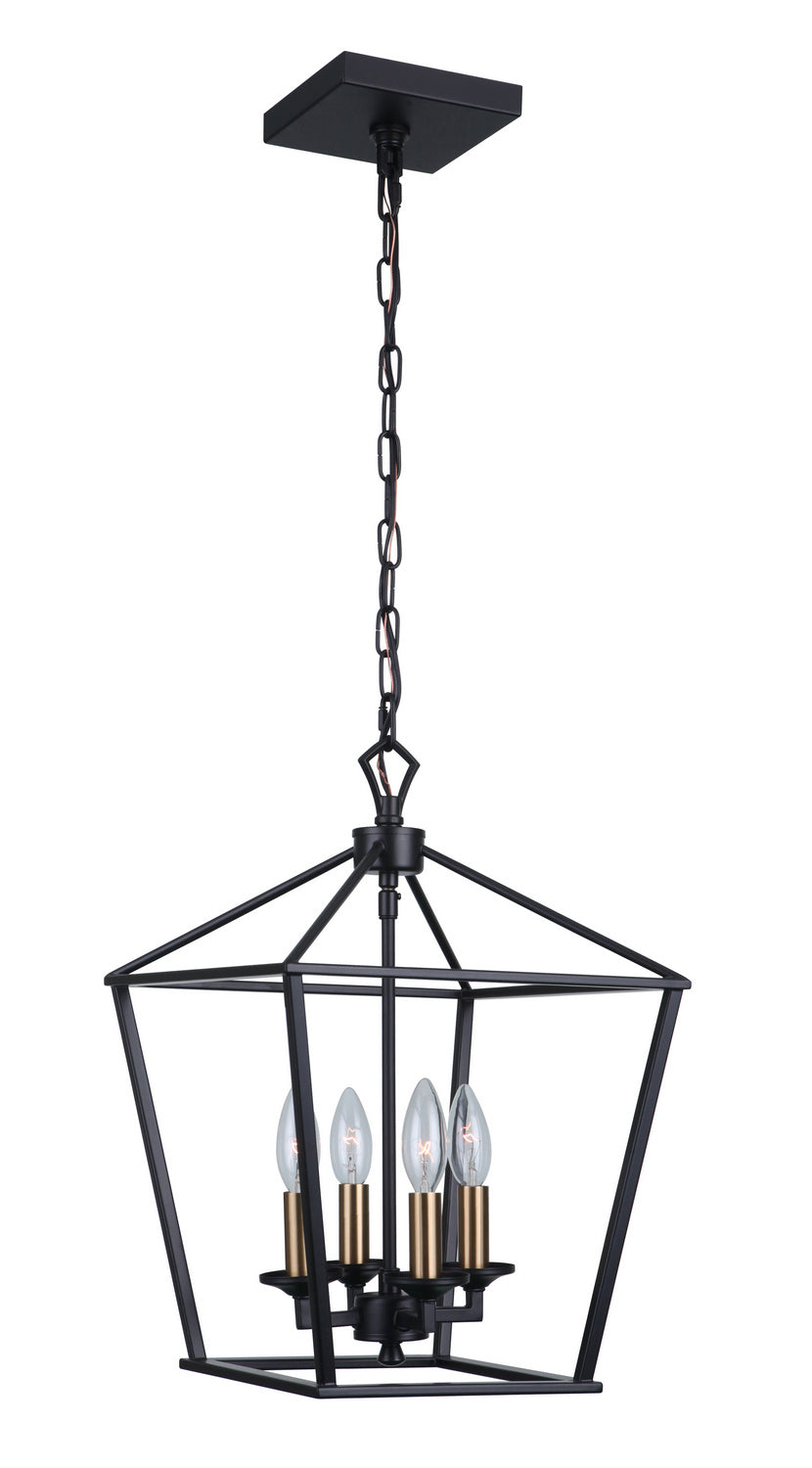 Craftmade - 52934-FB - Four Light Foyer Pendant - Flynt - Flat Black