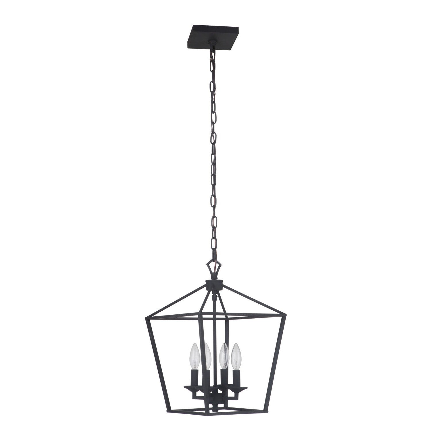 Craftmade - 52934-FB - Four Light Foyer Pendant - Flynt - Flat Black