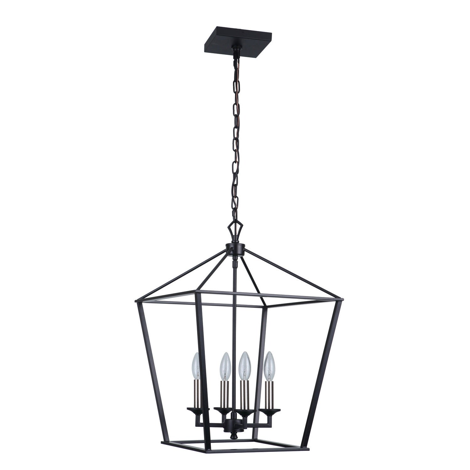 Craftmade - 52935-FB - Four Light Foyer Pendant - Flynt - Flat Black