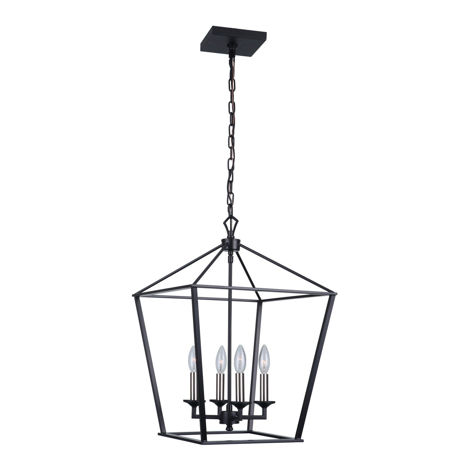 Craftmade - 52935-FB - Four Light Foyer Pendant - Flynt - Flat Black