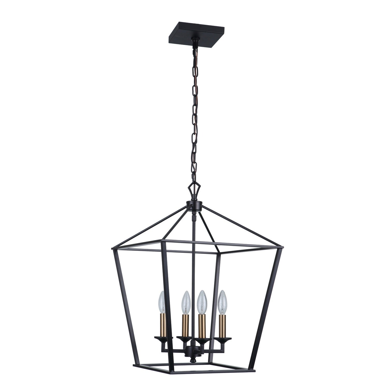 Craftmade - 52935-FB - Four Light Foyer Pendant - Flynt - Flat Black