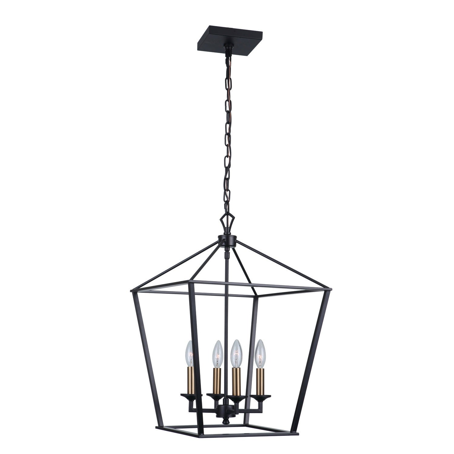 Craftmade - 52935-FB - Four Light Foyer Pendant - Flynt - Flat Black