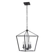 Craftmade - 52935-FB - Four Light Foyer Pendant - Flynt - Flat Black