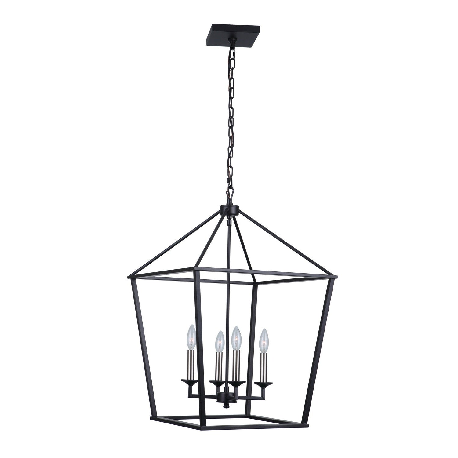 Craftmade - 52936-FB - Four Light Foyer Pendant - Flynt - Flat Black