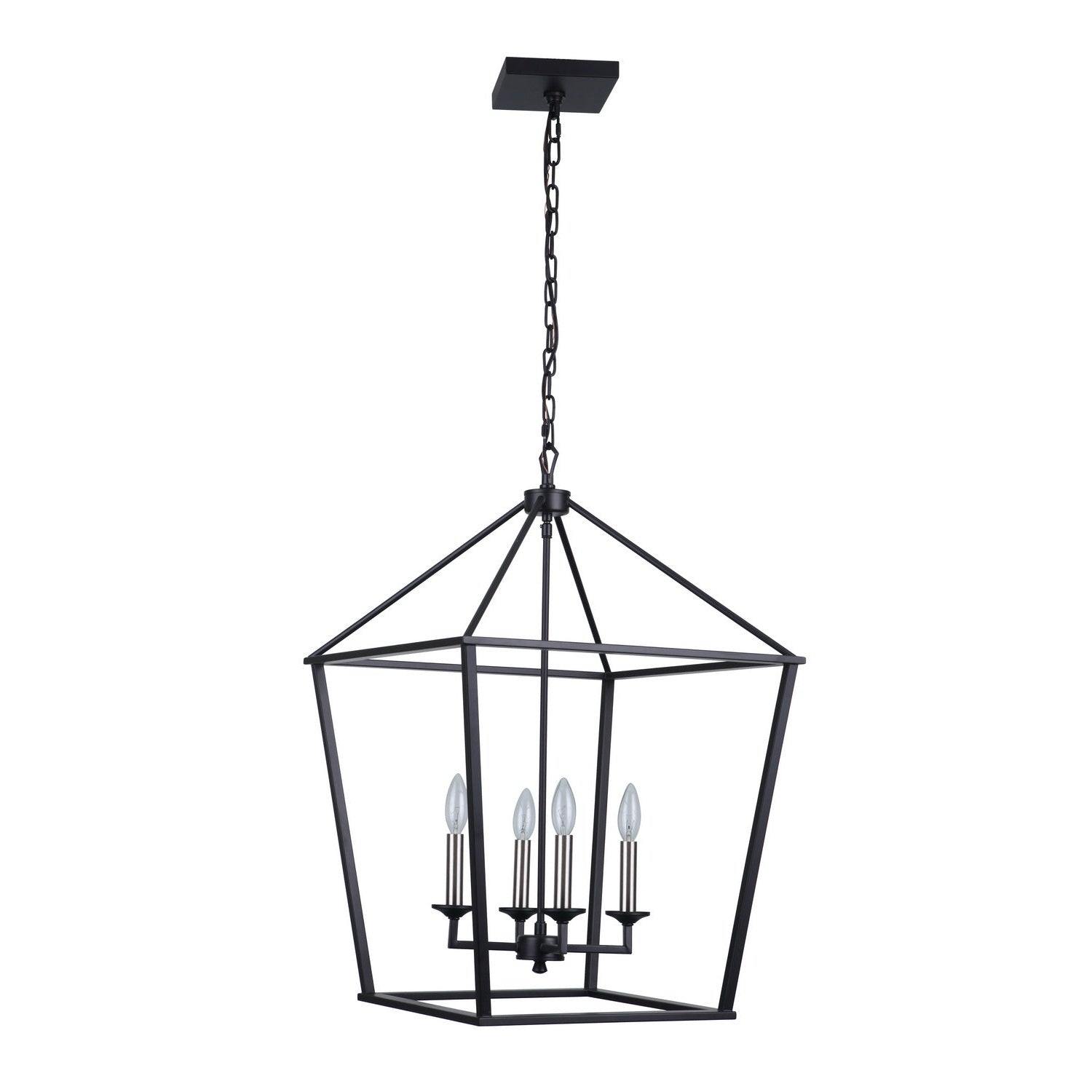 Craftmade - 52936-FB - Four Light Foyer Pendant - Flynt - Flat Black