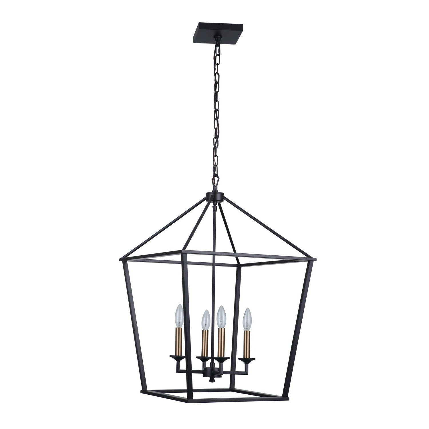 Craftmade - 52936-FB - Four Light Foyer Pendant - Flynt - Flat Black