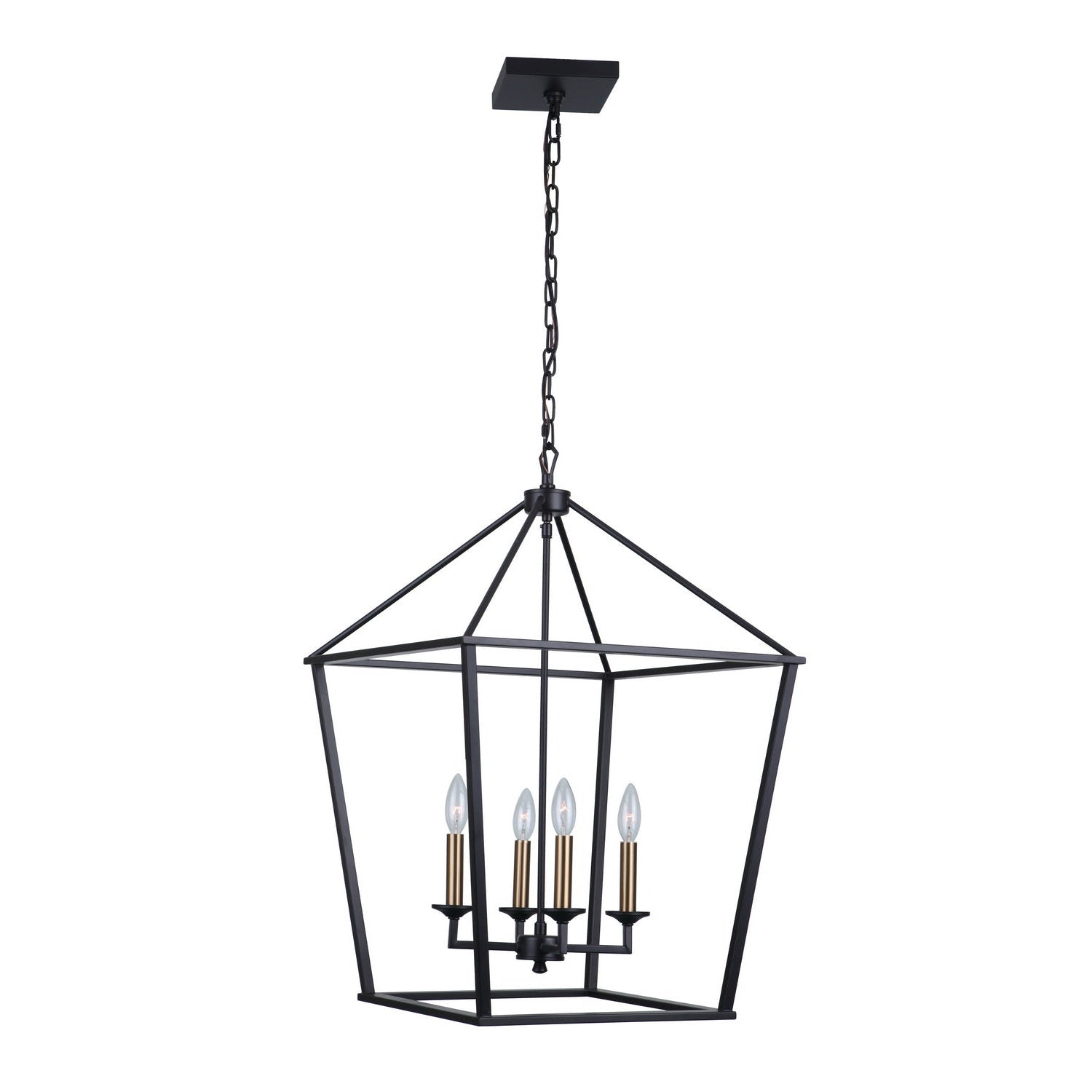 Craftmade - 52936-FB - Four Light Foyer Pendant - Flynt - Flat Black