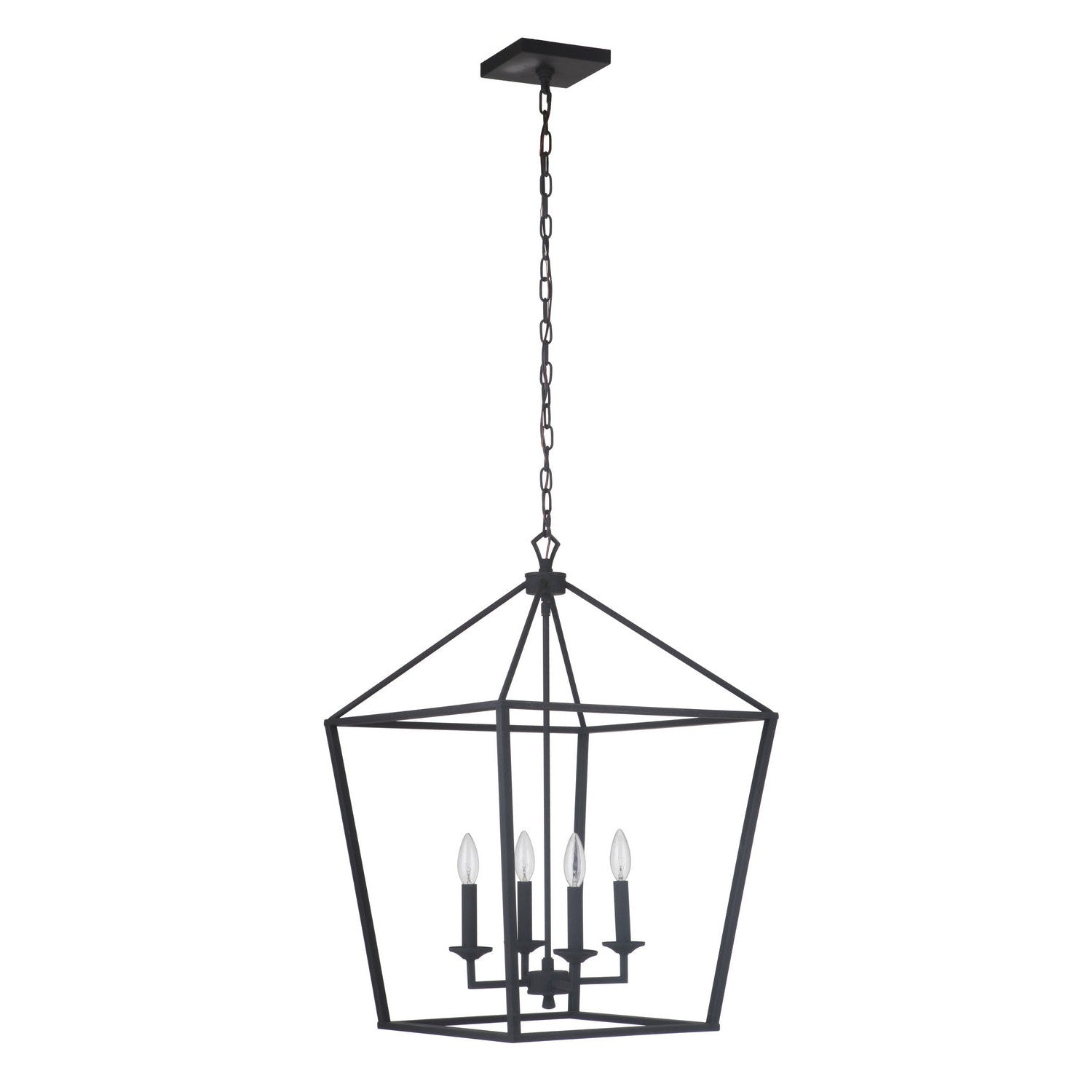 Craftmade - 52936-FB - Four Light Foyer Pendant - Flynt - Flat Black