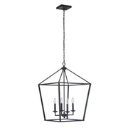 Craftmade - 52936-FB - Four Light Foyer Pendant - Flynt - Flat Black