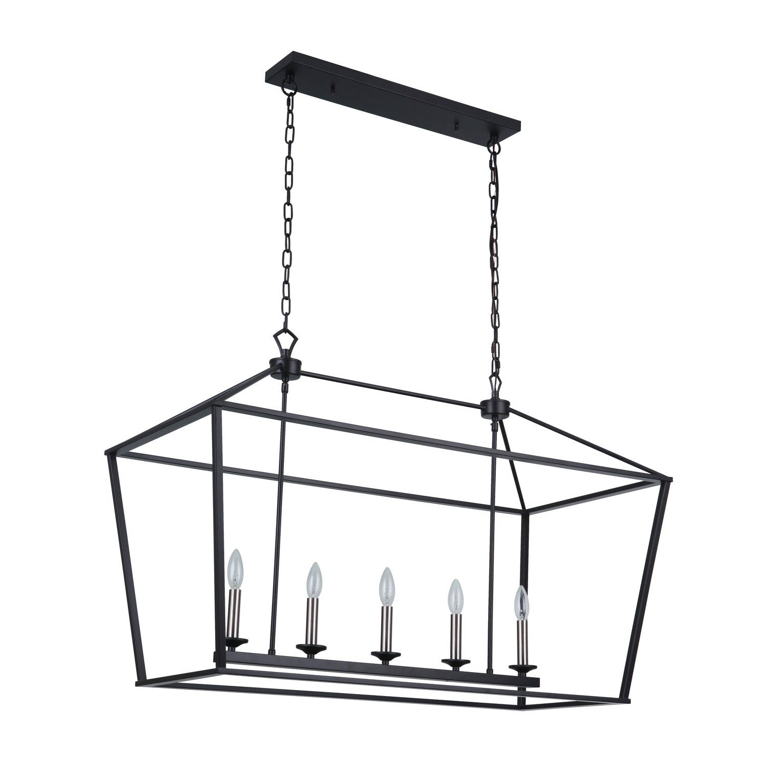 Craftmade - 52975-FB - Five Light Island Pendant - Flynt - Flat Black