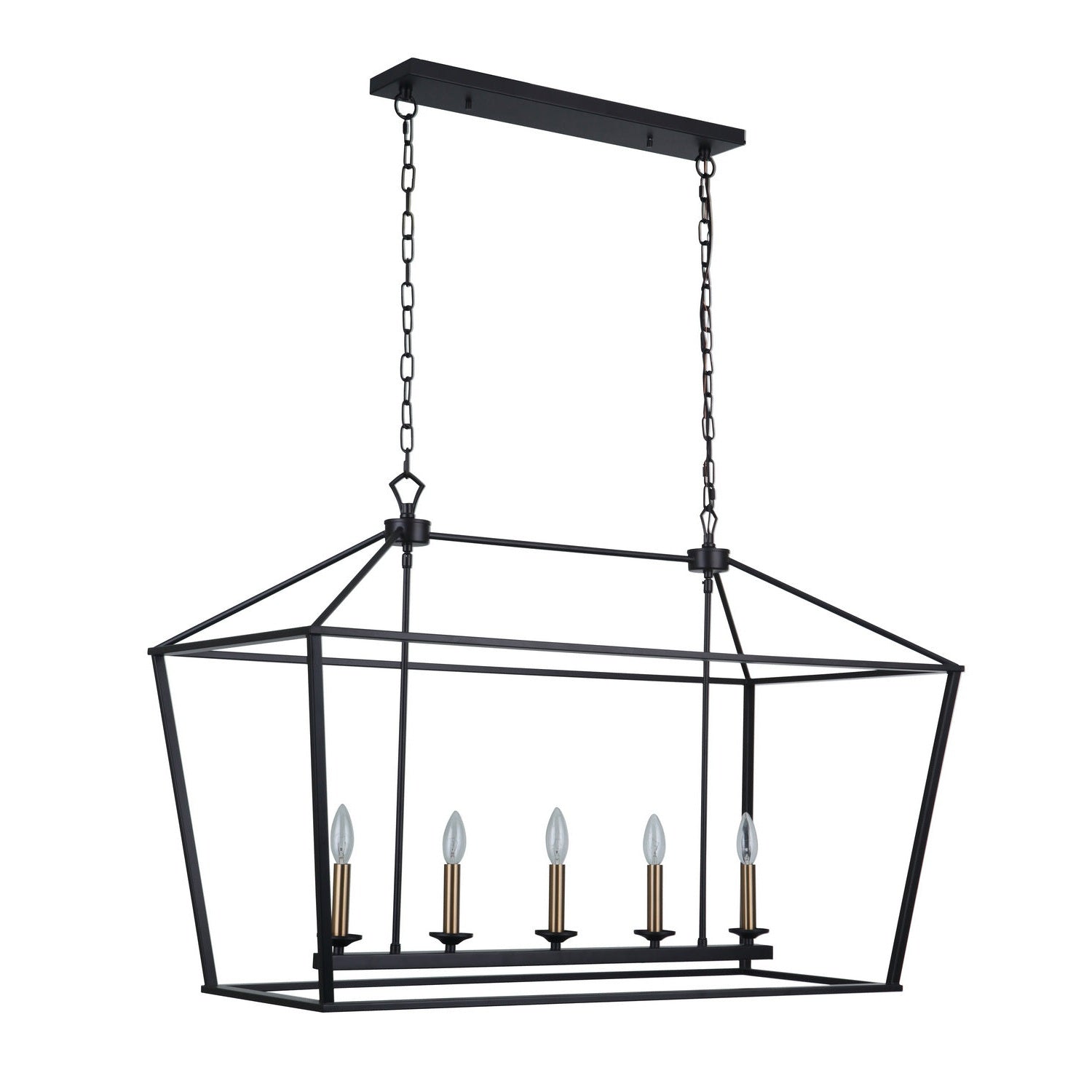 Craftmade - 52975-FB - Five Light Island Pendant - Flynt - Flat Black