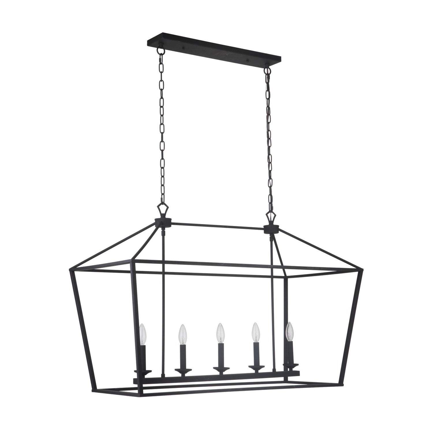 Craftmade - 52975-FB - Five Light Island Pendant - Flynt - Flat Black