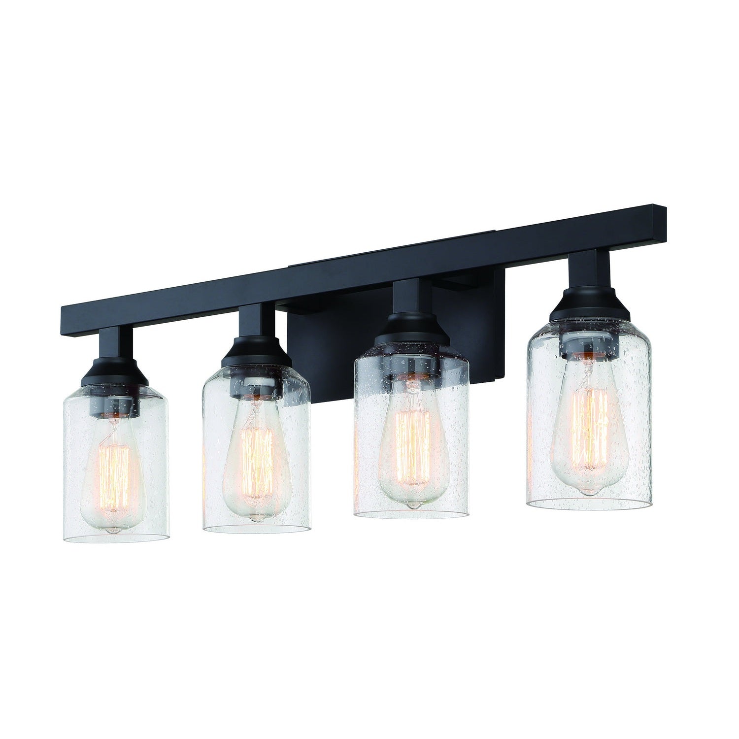 Craftmade - 53104-FB - Four Light Vanity - Chicago - Flat Black