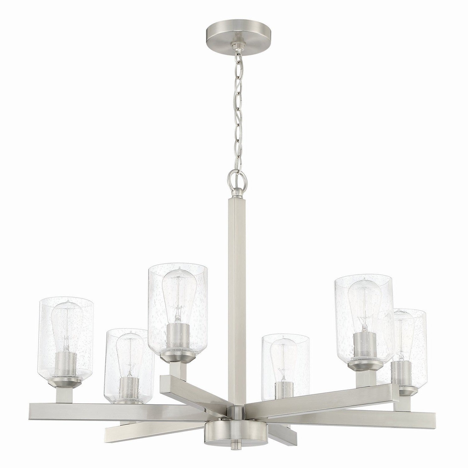 Craftmade - 53126-BNK - Six Light Chandelier - Chicago - Brushed Polished Nickel