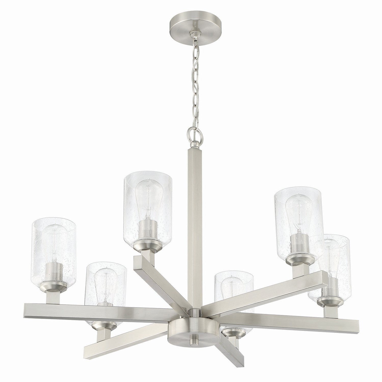 Craftmade - 53126-BNK - Six Light Chandelier - Chicago - Brushed Polished Nickel