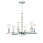 Craftmade - 53126-BNK - Six Light Chandelier - Chicago - Brushed Polished Nickel
