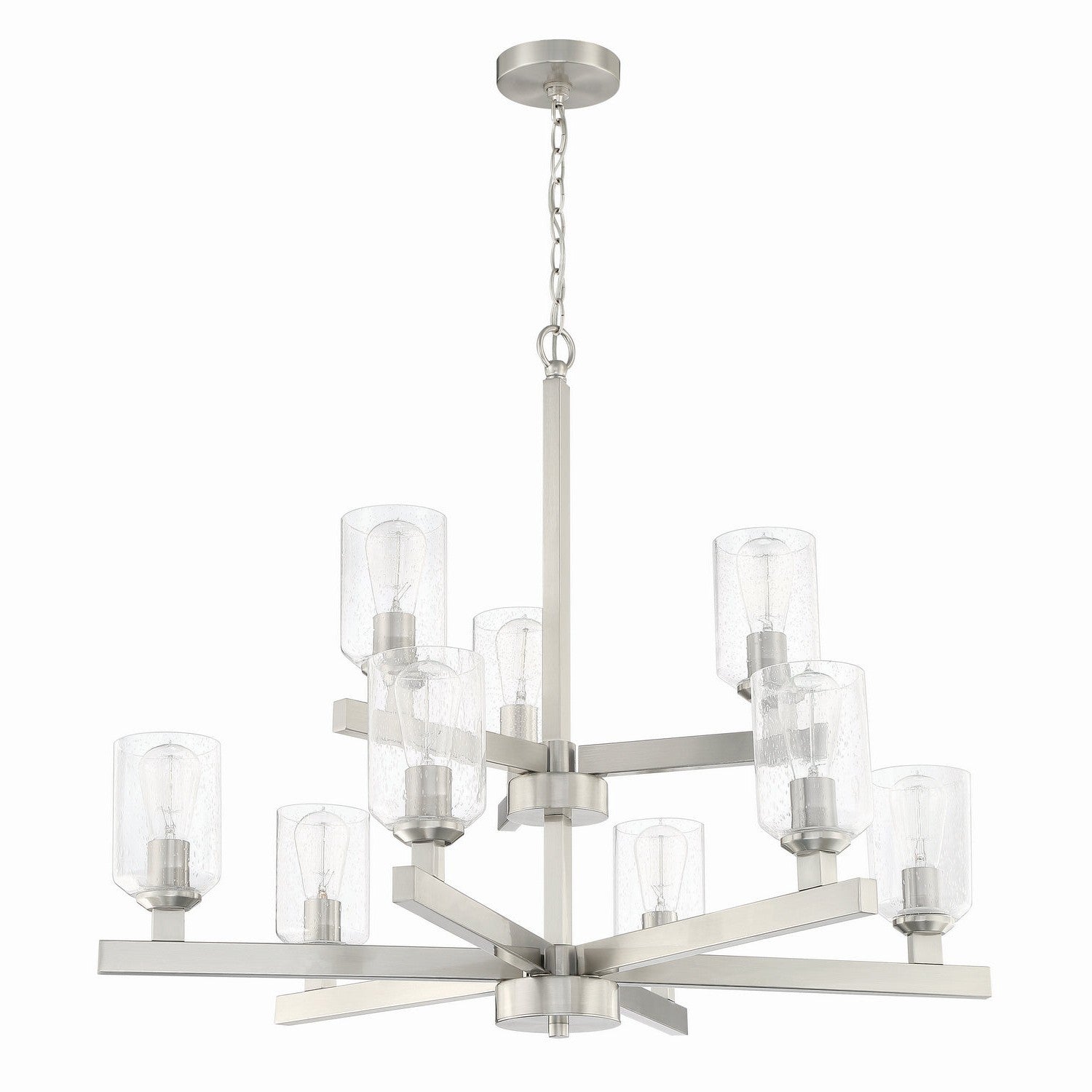 Craftmade - 53129-BNK - Nine Light Chandelier - Chicago - Brushed Polished Nickel