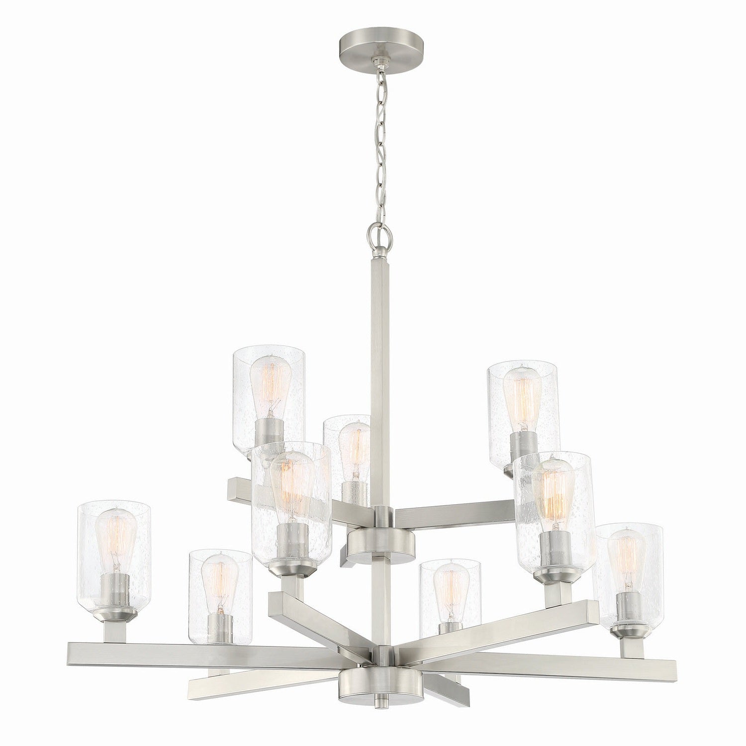 Craftmade - 53129-BNK - Nine Light Chandelier - Chicago - Brushed Polished Nickel