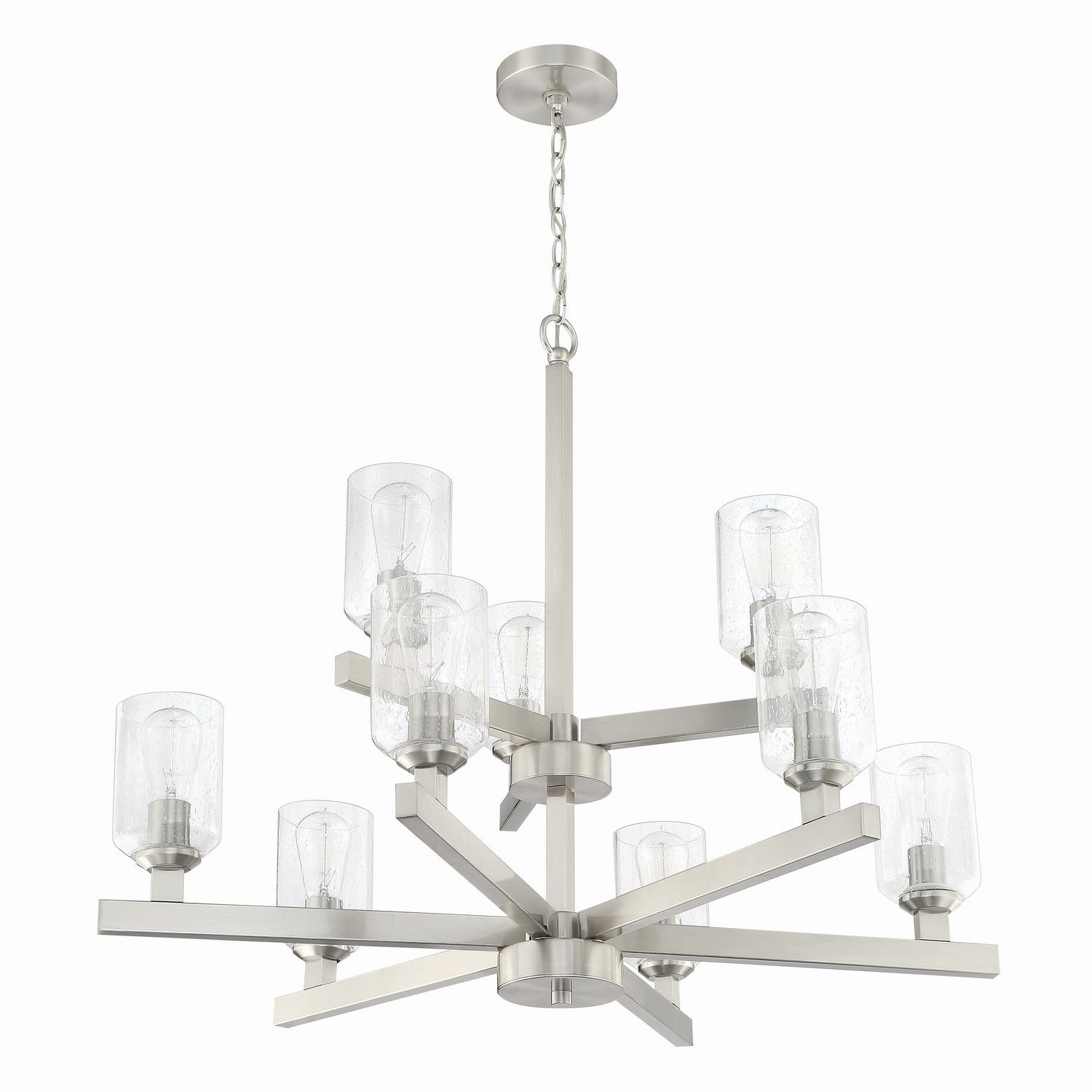 Craftmade - 53129-BNK - Nine Light Chandelier - Chicago - Brushed Polished Nickel