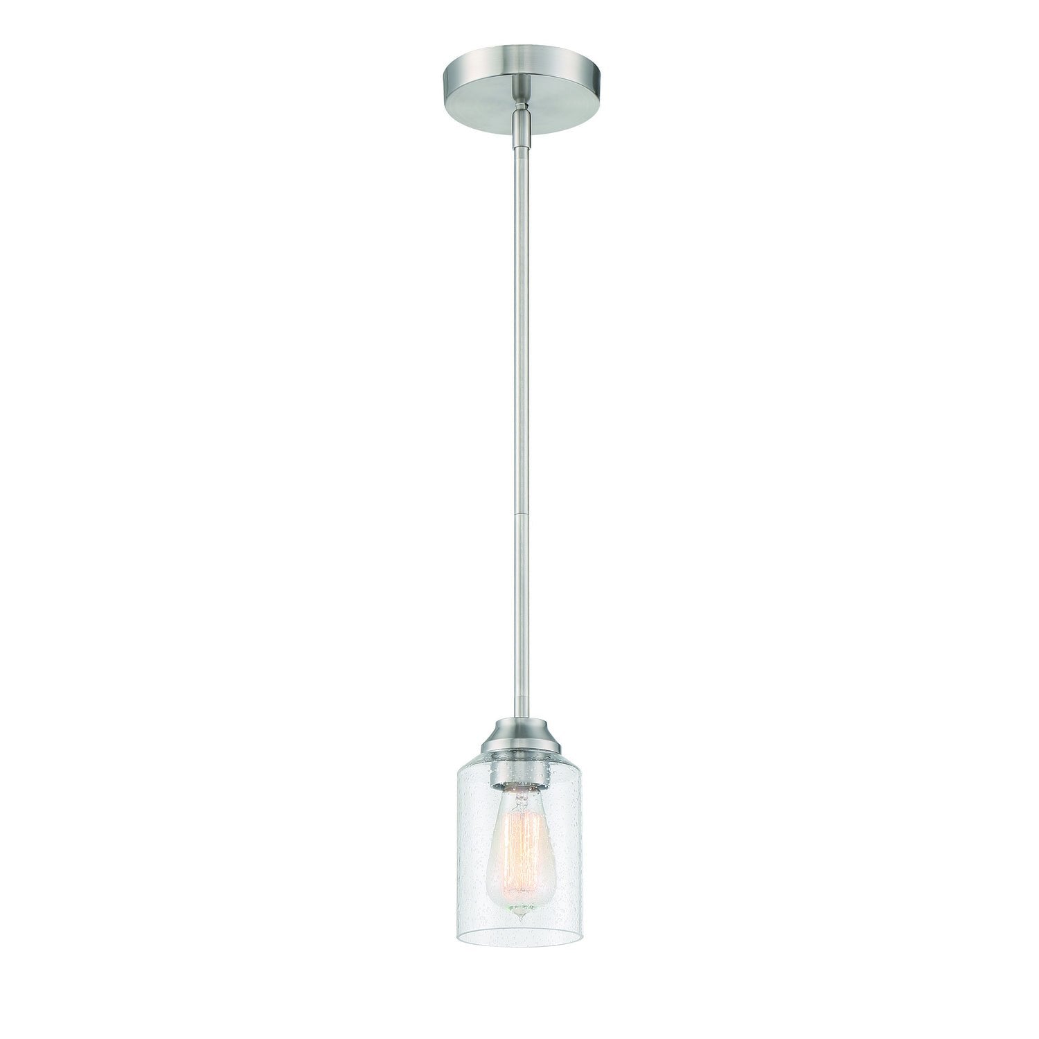 Craftmade - 53191-BNK - One Light Mini Pendant - Chicago - Brushed Polished Nickel