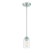 Craftmade - 53191-BNK - One Light Mini Pendant - Chicago - Brushed Polished Nickel
