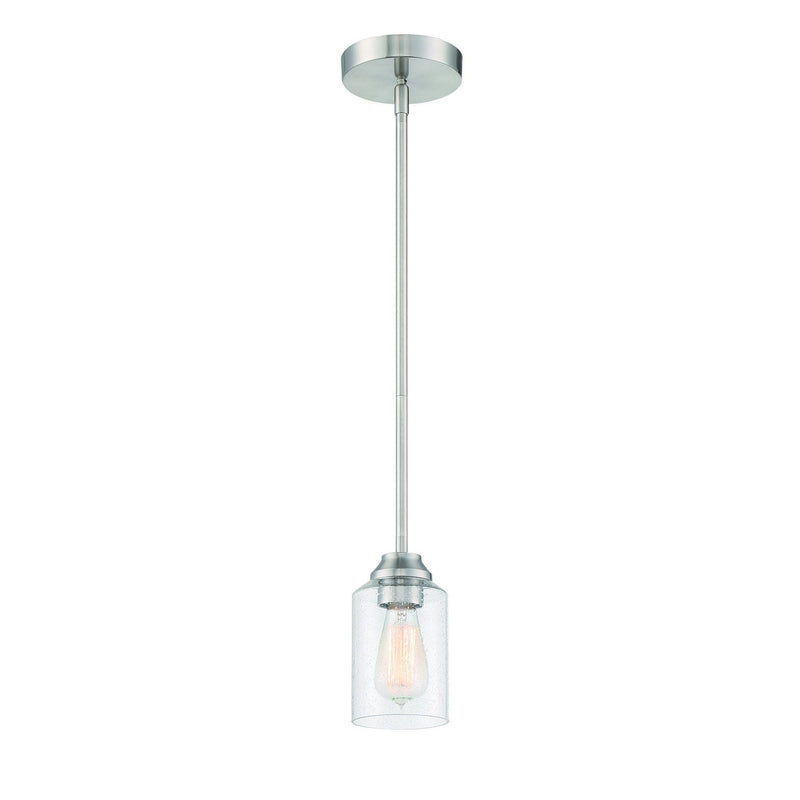 Craftmade - 53191-BNK - One Light Mini Pendant - Chicago - Brushed Polished Nickel