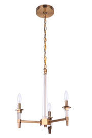 Craftmade - 53223-SB - Three Light Chandelier - Tarryn - Satin Brass