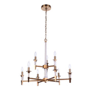 Craftmade - 53229-SB - Nine Light Chandelier - Tarryn - Satin Brass