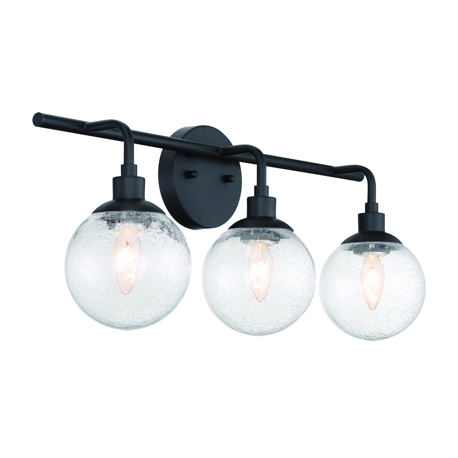 Craftmade - 53303-FB - Three Light Vanity - Que - Flat Black