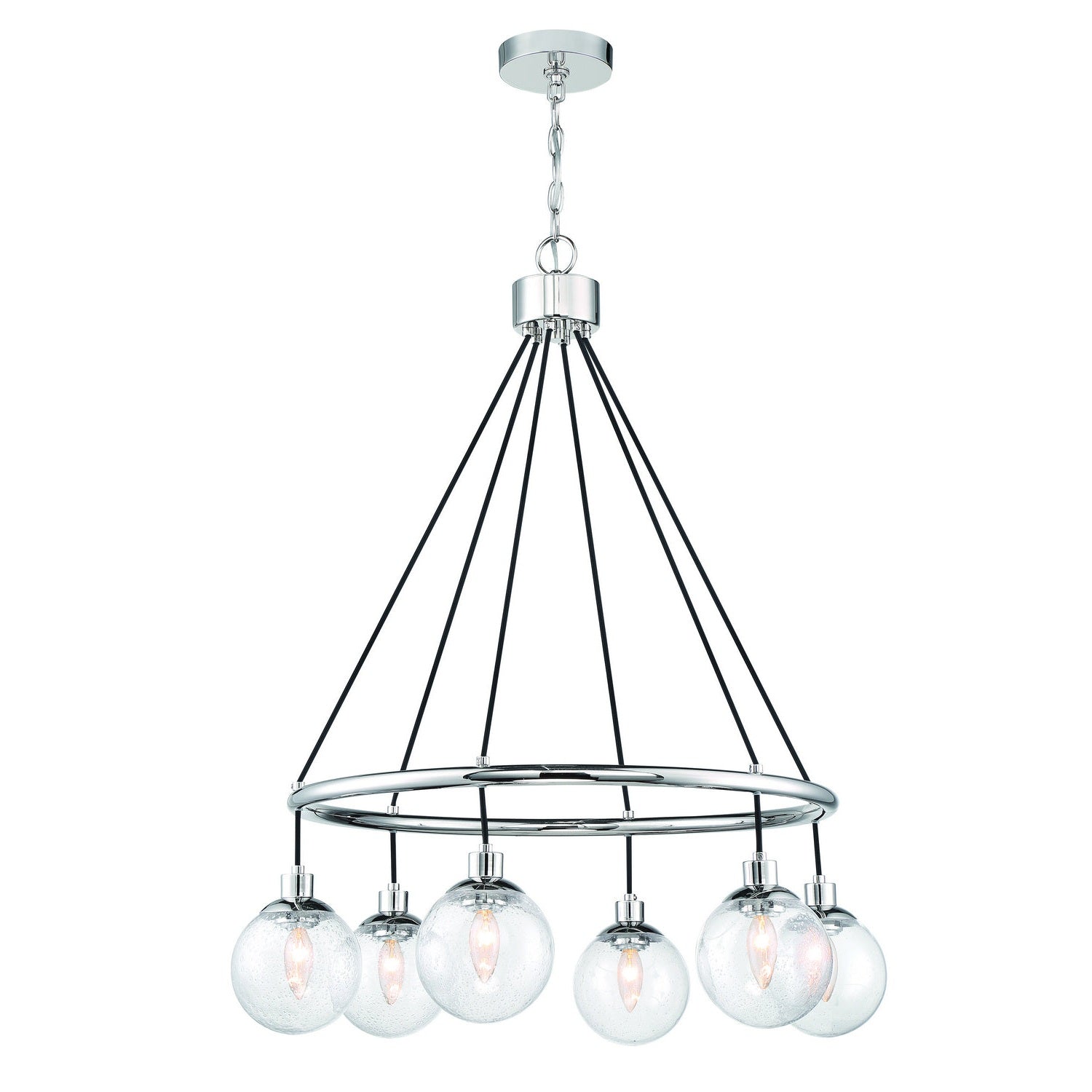 Craftmade - 53326-CH - Six Light Chandelier - Que - Chrome