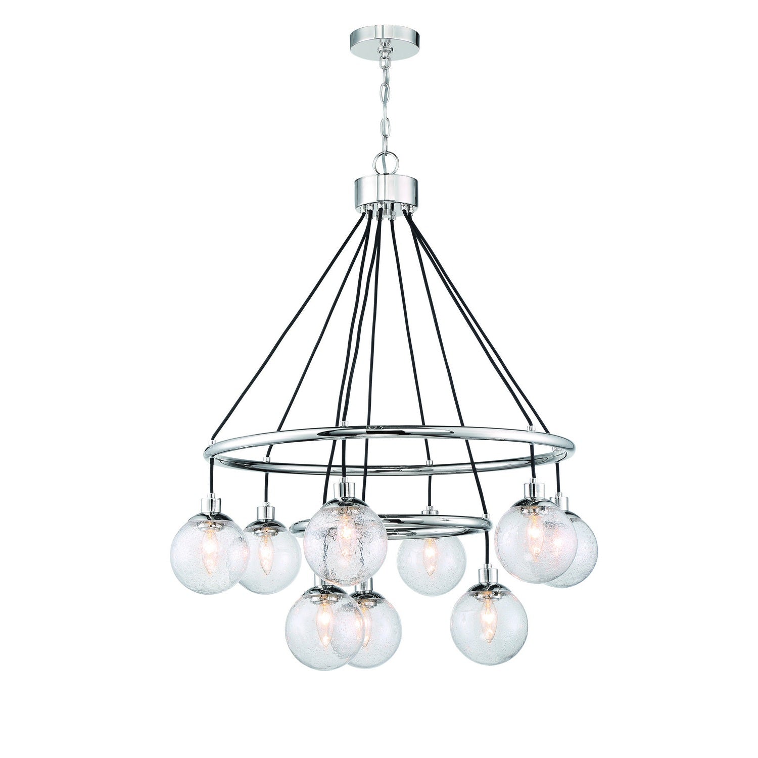 Craftmade - 53329-CH - Nine Light Chandelier - Que - Chrome